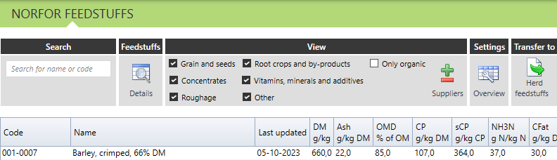 New version of NorFor Feed Ration Optimizer
